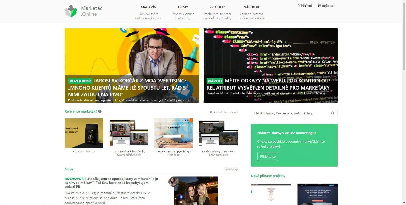 Portál Markeťáci online